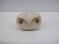 Holzeule Deko medium