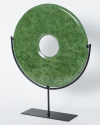 Skulptur Bi Scheibe Jade