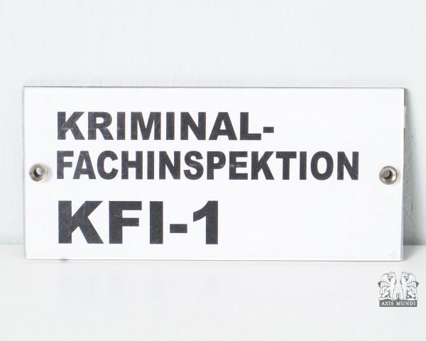 Schild Kriminal-Fachinspektion