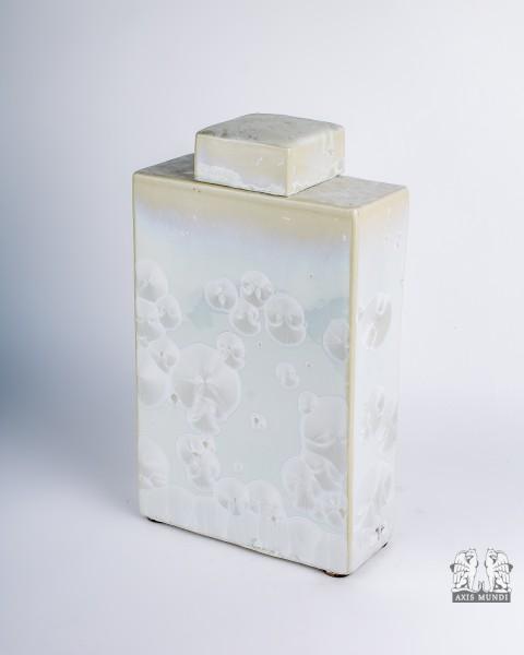 Deckelvase