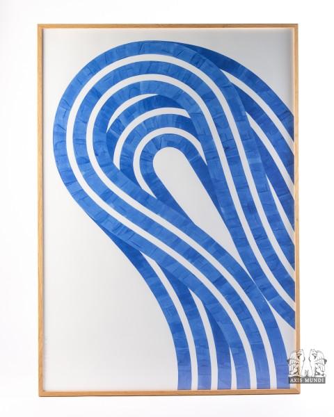 Wandbild Entropy Blue 02