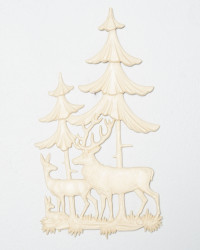 Wanddeko Rehe Wald