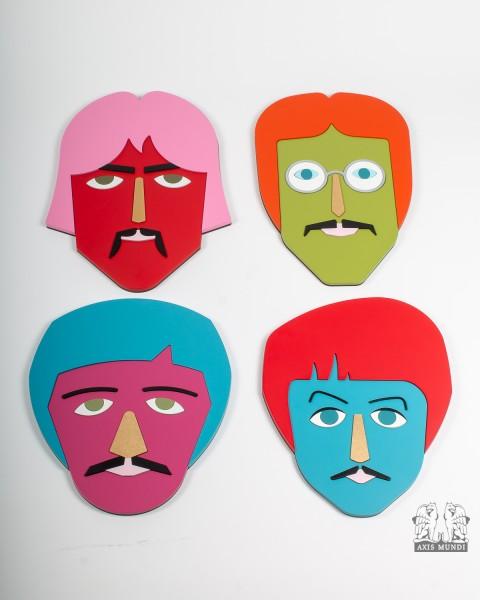 Deko Objekt Masken "Beatles"