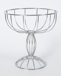 Drahtkorb Pokal Chrom