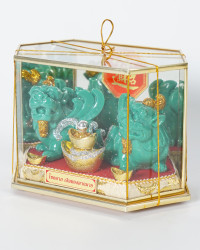 Vitrine Pixiu Glücksfiguren