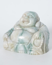 Figur Lachender Buddha Jade