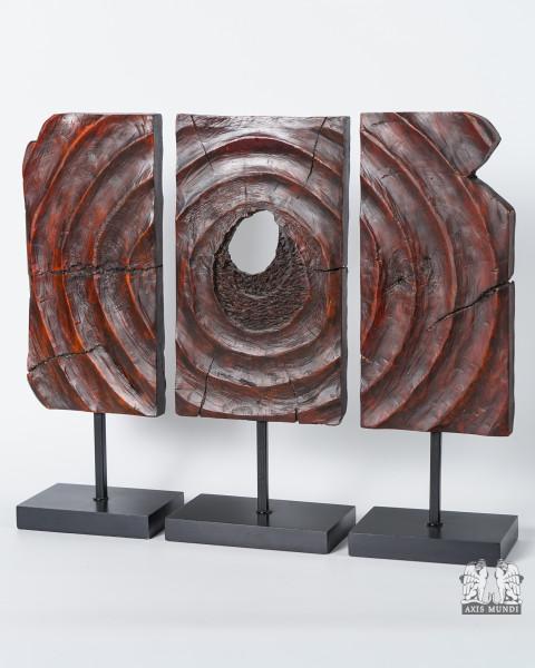 Skulptur Baumringe Triptychon
