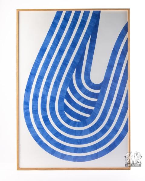 Wandbild Entropy Blue 01