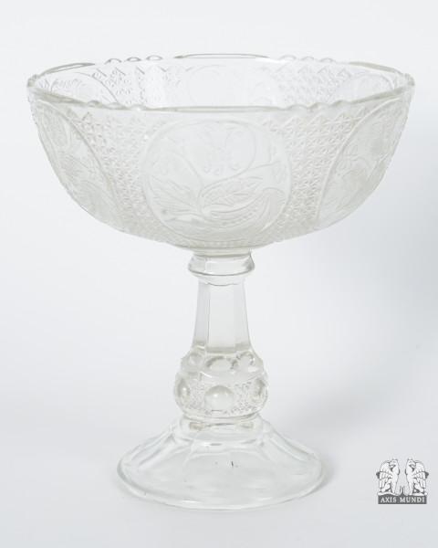 Fußschale Glas Floral