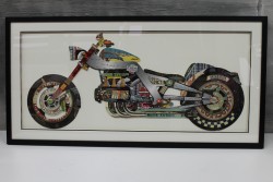 Wandbild "Motorrad"