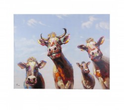 Wandbild/Ölbild, Kühe „La Casa“