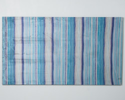 Wandbild Streifen Velours