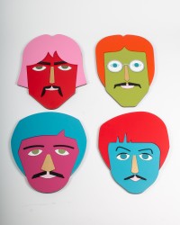 Deko Objekt Masken "Beatles"