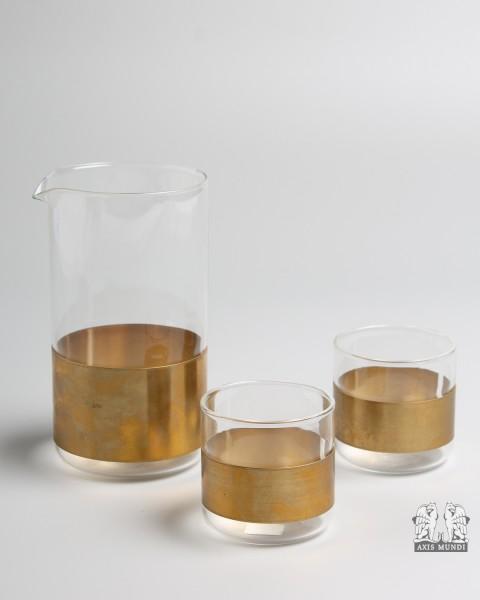 Karaffe m. Gläser Set 3 tlg