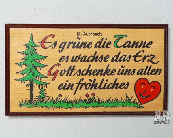 Schild Bergmannspruch Herz