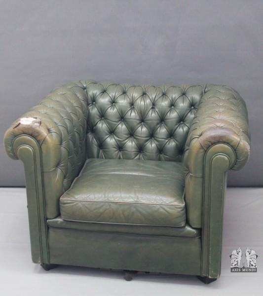 Ledersofa Chesterfield Art Deco
