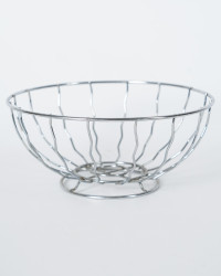 Obstkorb Chrom Wellen