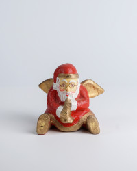 Figur Weihnachtsmann sitzend
