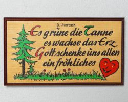 Schild Bergmannspruch Herz