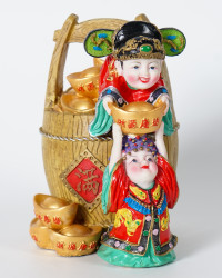Figur Reichtumsgott Eimer